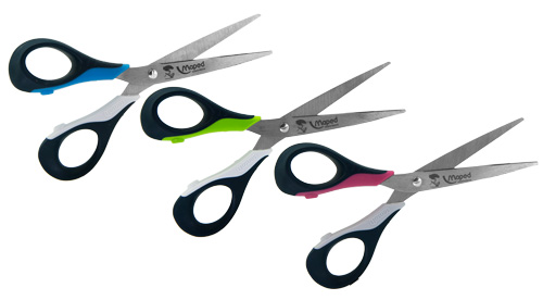 ELECKEY Left Handed Scissors for Kids 5.75,Lefty Soft Touch Pointed School Student  Scissors, Blunt, 2 Pack (Blue) - Yahoo Shopping