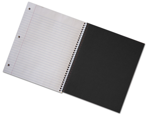 Norcom 3 Pack 100 Count Left-Handed Spiral Notebook, College Ruled